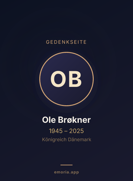Gedenkportrait von Ole Brøkner