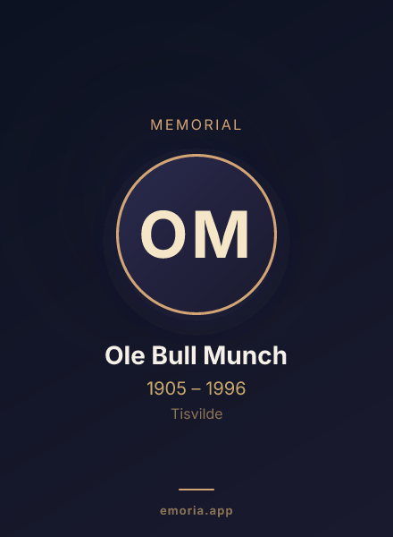 Memorial portrait of Ole Bull Munch