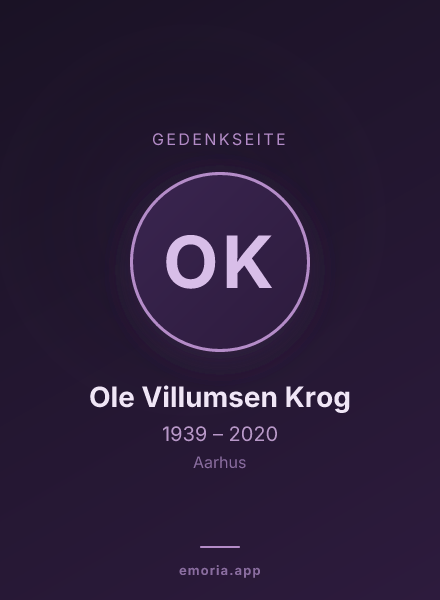Gedenkportrait von Ole Villumsen Krog