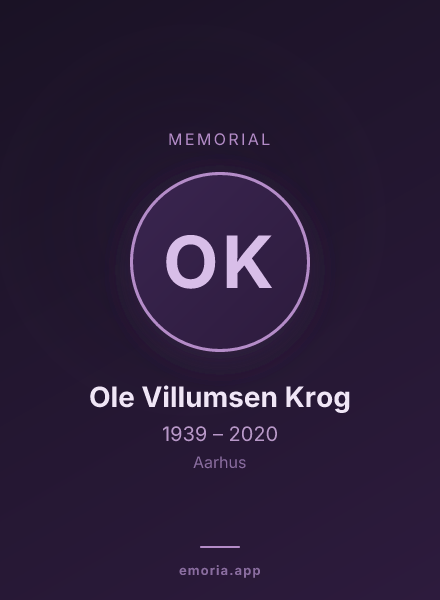 Memorial portrait of Ole Villumsen Krog