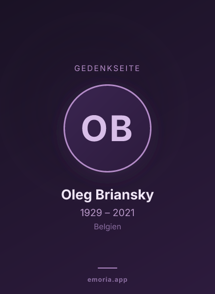 Gedenkportrait von Oleg Briansky