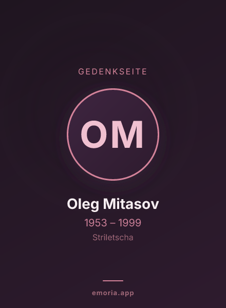 Gedenkportrait von Oleg Mitasov