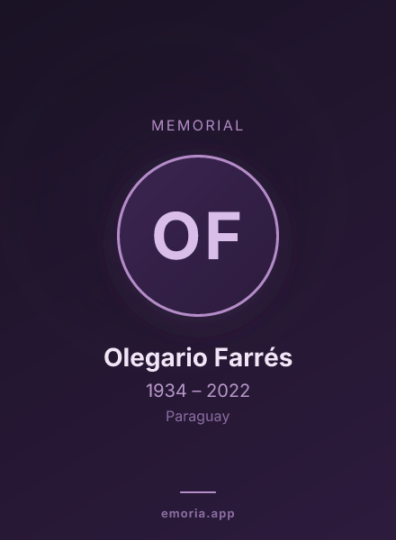 Memorial portrait of Olegario Farrés