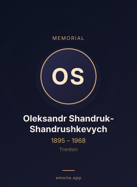 Memorial portrait of Oleksandr Shandruk-Shandrushkevych