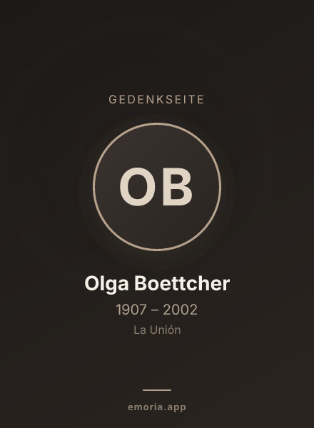 Gedenkportrait von Olga Boettcher