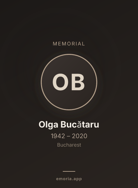 Memorial portrait of Olga Bucătaru