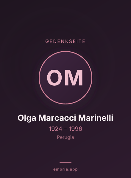 Gedenkportrait von Olga Marcacci Marinelli