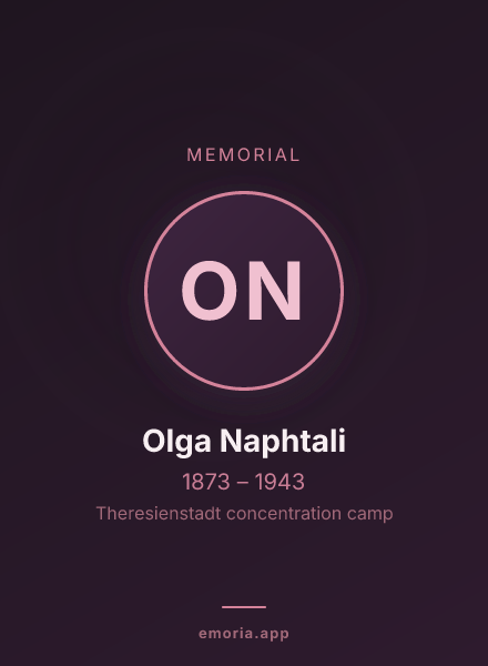 Memorial portrait of Olga Naphtali