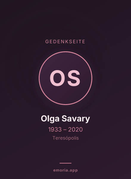 Gedenkportrait von Olga Savary