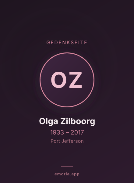 Gedenkportrait von Olga Zilboorg