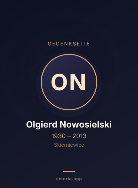 Gedenkportrait von Olgierd Nowosielski