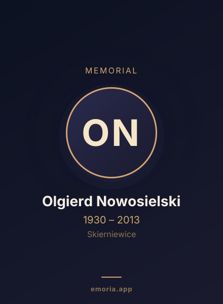 Memorial portrait of Olgierd Nowosielski