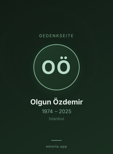 Gedenkportrait von Olgun Özdemir