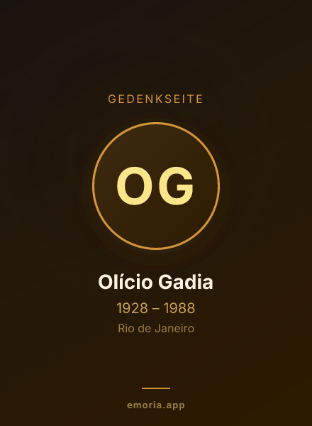 Gedenkportrait von Olício Gadia