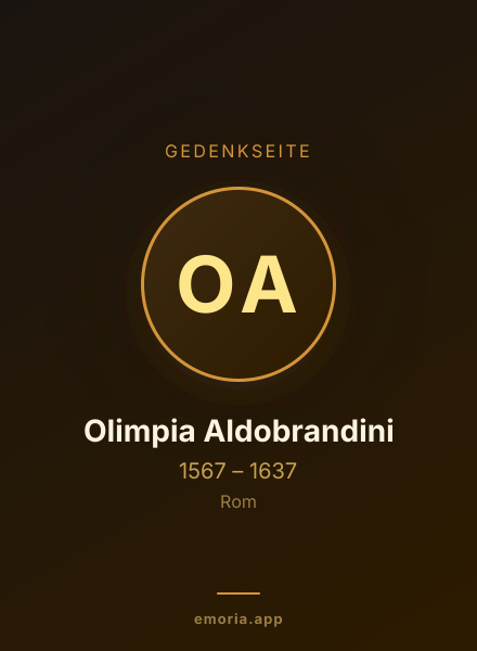 Gedenkportrait von Olimpia Aldobrandini