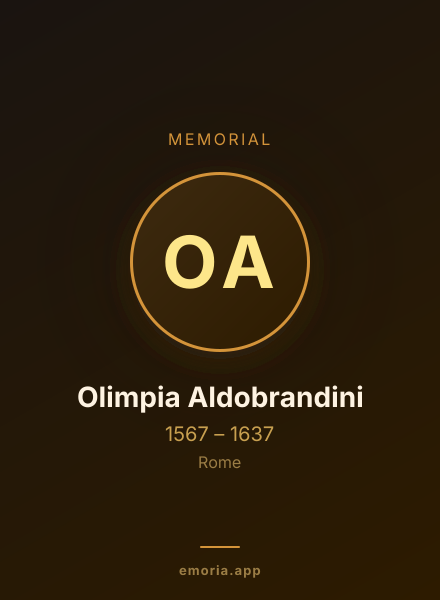 Memorial portrait of Olimpia Aldobrandini