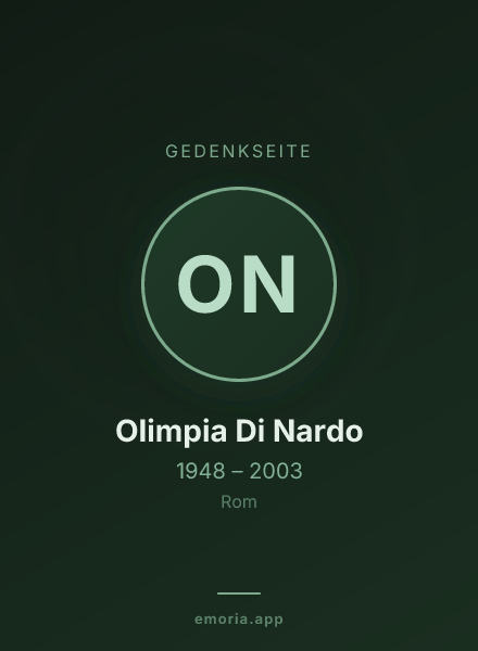 Gedenkportrait von Olimpia Di Nardo