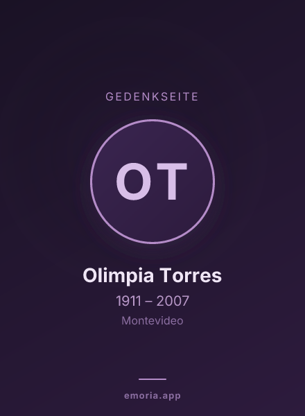 Gedenkportrait von Olimpia Torres