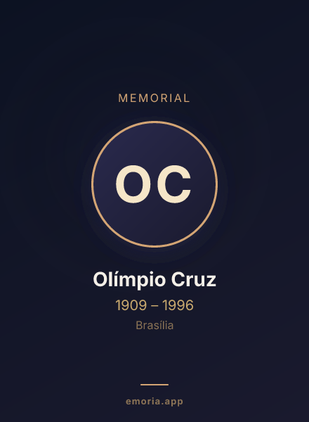 Memorial portrait of Olímpio Cruz