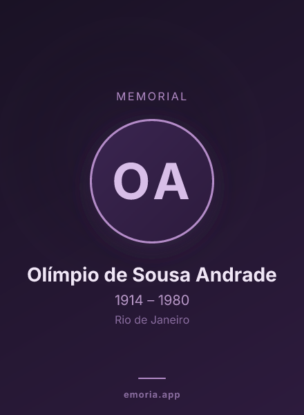 Memorial portrait of Olímpio de Sousa Andrade