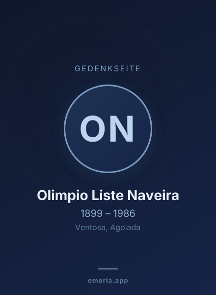 Gedenkportrait von Olimpio Liste Naveira