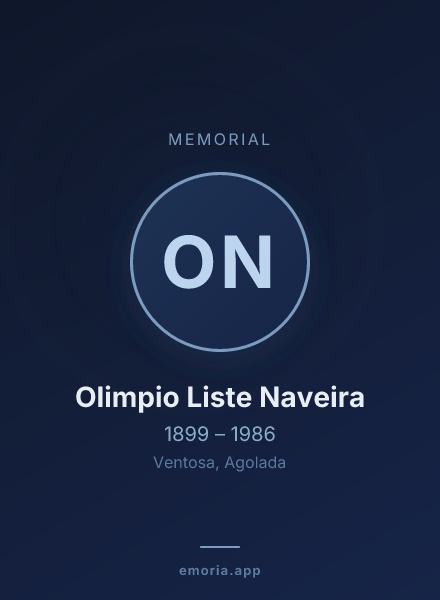 Memorial portrait of Olimpio Liste Naveira