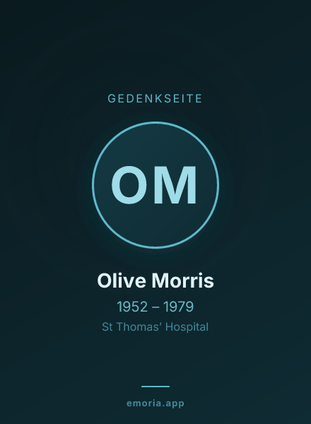 Gedenkportrait von Olive Morris