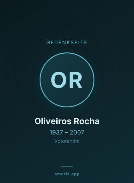 Gedenkportrait von Oliveiros Rocha
