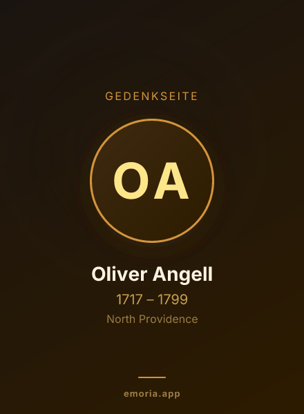 Gedenkportrait von Oliver Angell