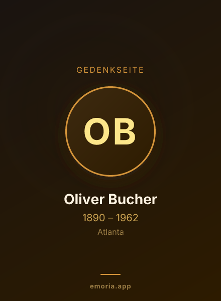 Gedenkportrait von Oliver Bucher