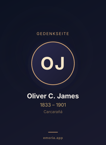 Gedenkportrait von Oliver C. James