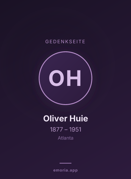 Gedenkportrait von Oliver Huie