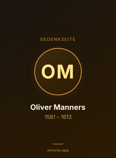 Gedenkportrait von Oliver Manners