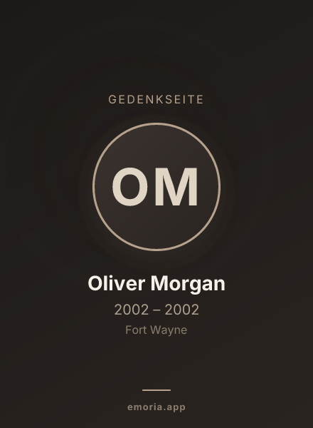 Gedenkportrait von Oliver Morgan