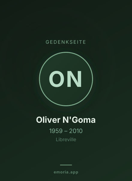 Gedenkportrait von Oliver N'Goma