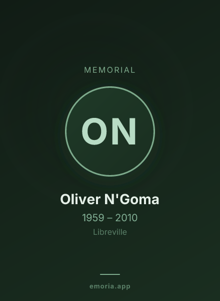 Memorial portrait of Oliver N'Goma