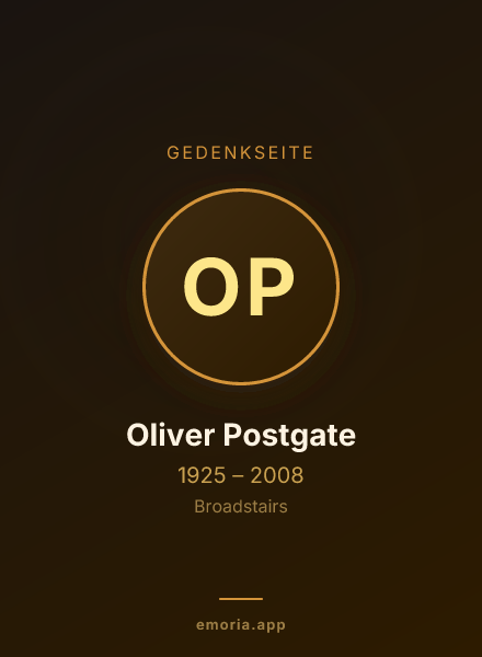 Gedenkportrait von Oliver Postgate