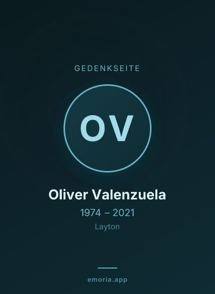 Gedenkportrait von Oliver Valenzuela