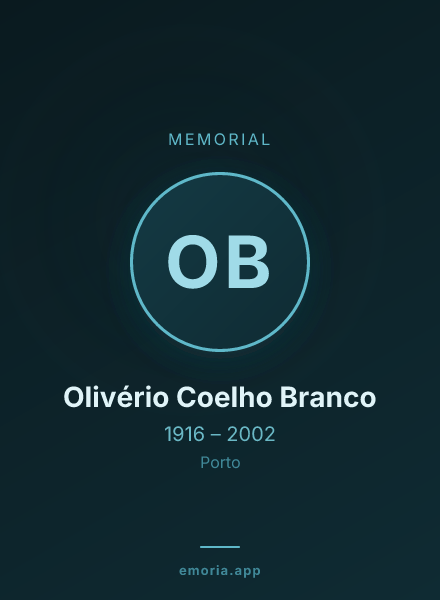 Memorial portrait of Olivério Coelho Branco