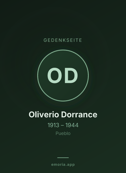 Gedenkportrait von Oliverio Dorrance