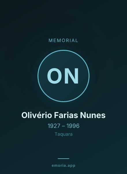 Memorial portrait of Olivério Farias Nunes