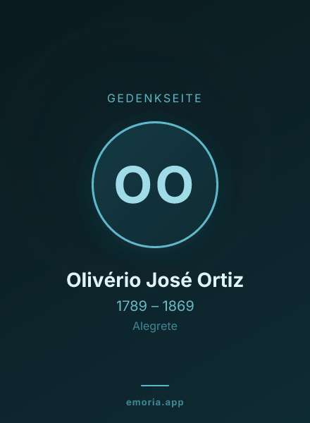 Gedenkportrait von Olivério José Ortiz