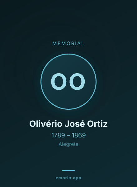 Memorial portrait of Olivério José Ortiz
