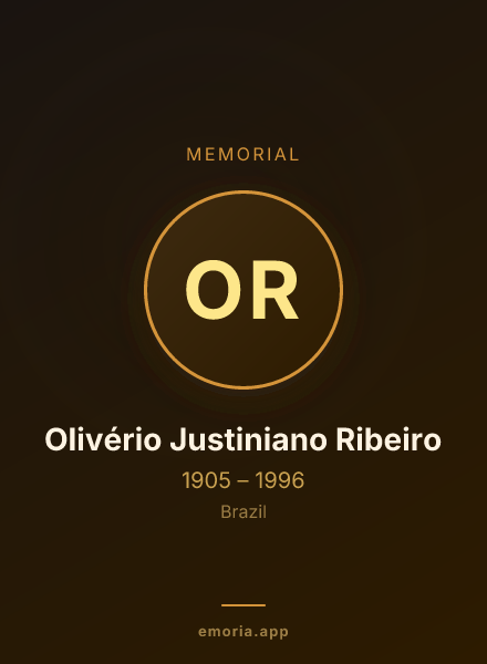 Memorial portrait of Olivério Justiniano Ribeiro