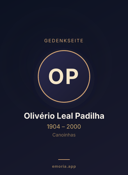 Gedenkportrait von Olivério Leal Padilha