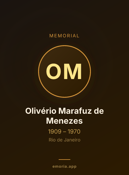 Memorial portrait of Olivério Marafuz de Menezes