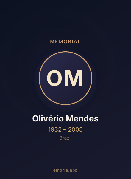 Memorial portrait of Olivério Mendes