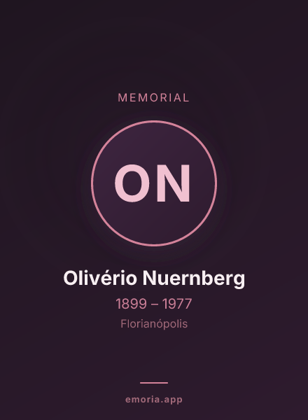 Memorial portrait of Olivério Nuernberg