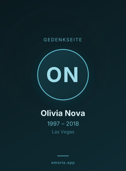 Gedenkportrait von Olivia Nova