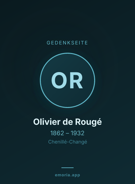 Gedenkportrait von Olivier de Rougé